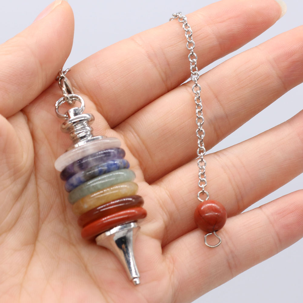 Crystal Pendant Necklace Natural Stone - Doğal Taş Çakra Sarkaç Radyestezi Maden