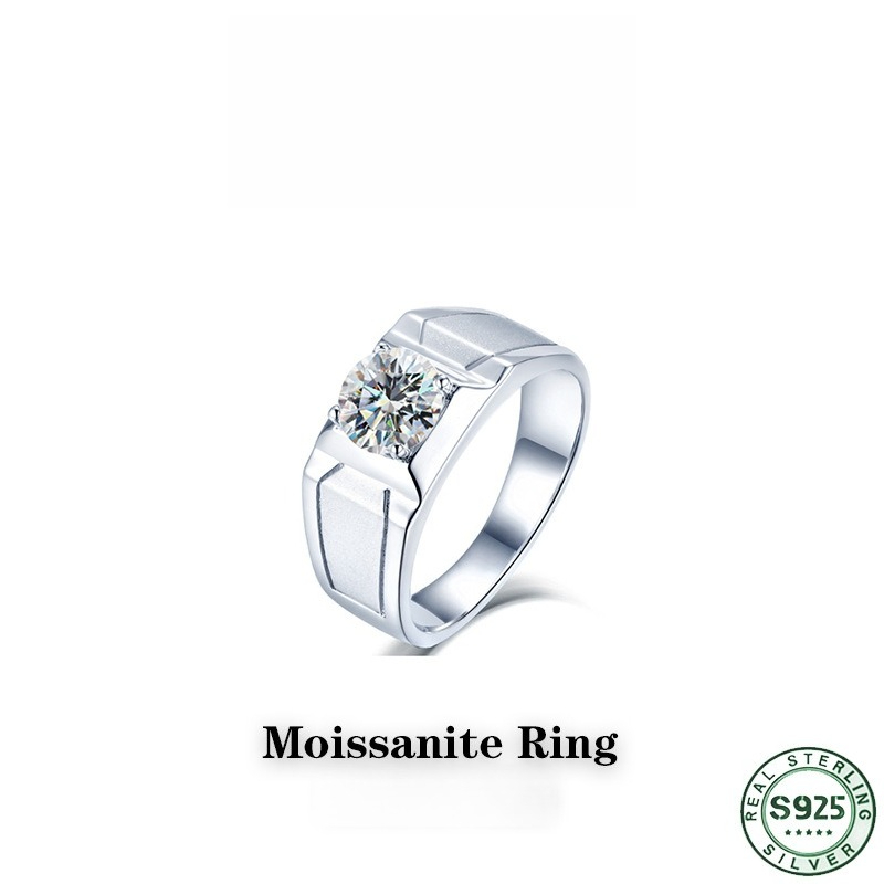 Çok satan s925 ayar gümüş yüzü - Moissanite Engagement Ring 1 Carat incelemesi ve fiyatı
