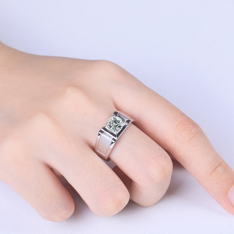 Çok satan s925 ayar gümüş yüzü - Moissanite Engagement Ring 1 Carat incelemesi ve fiyatı