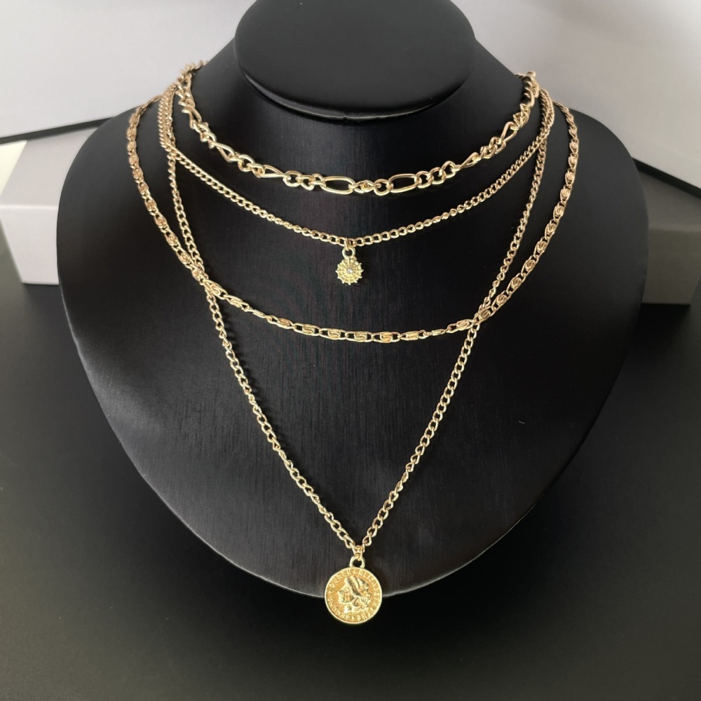 Bohem Tarzı Portre Kolye Moda  - Layered Pendant Necklace Aesthetic incelemesi ve fiyatı