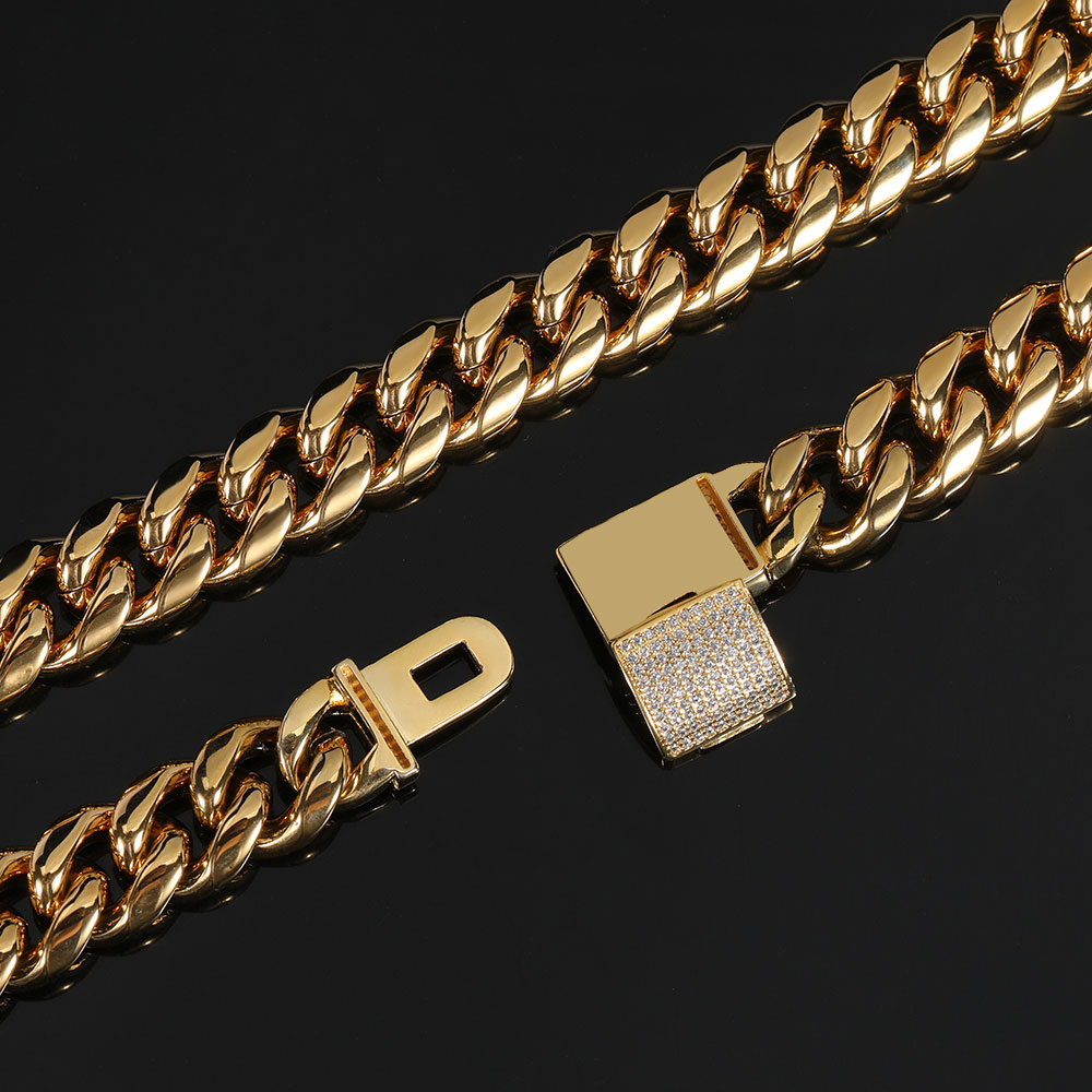 12mm Miami erkek küba Link zin - Cuban Link Chain 12Mm incelemesi ve fiyatı