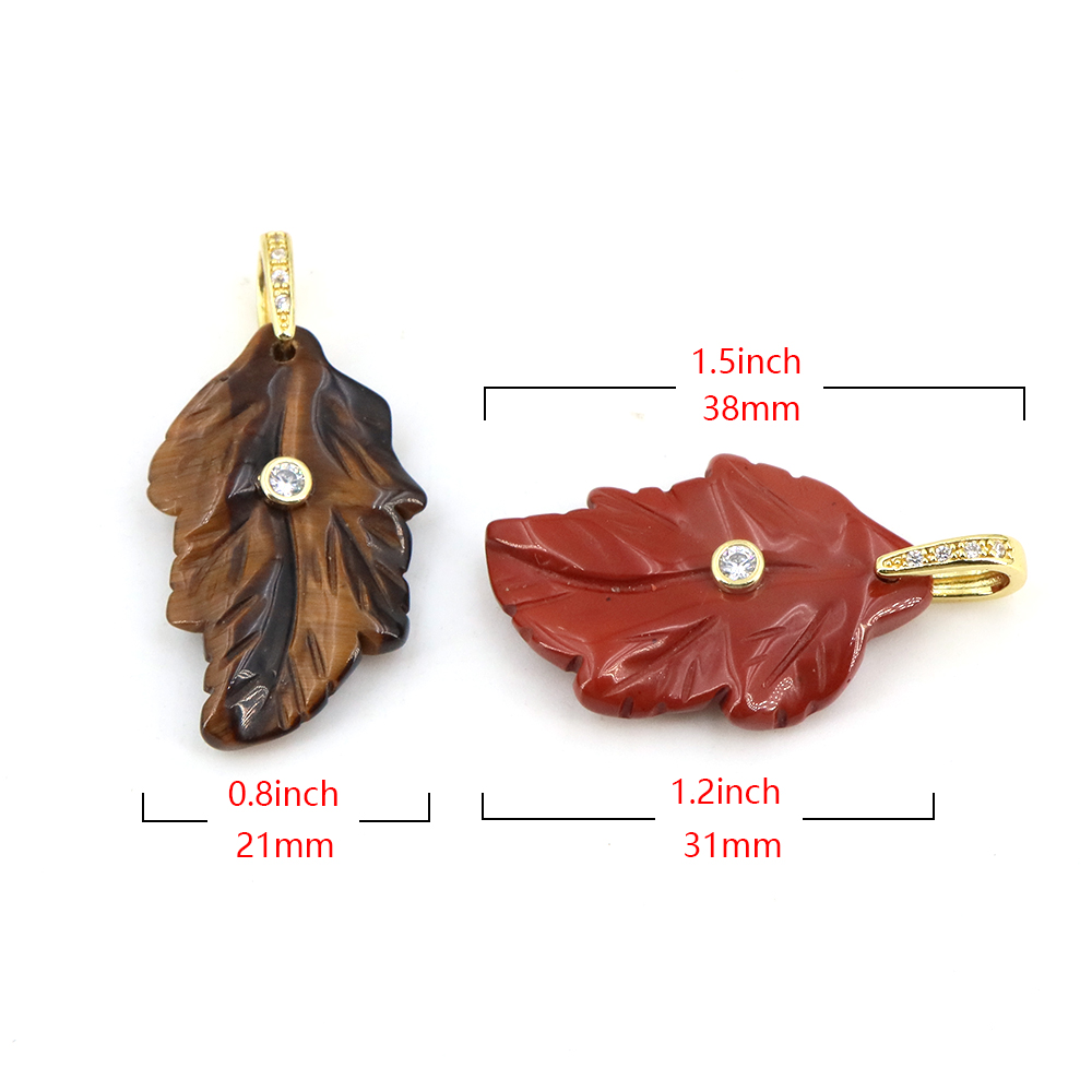 Doğal Taş Kristal Yaprak Zirko - Crystal Pendant Necklace Natural Stone incelemesi ve fiyatı
