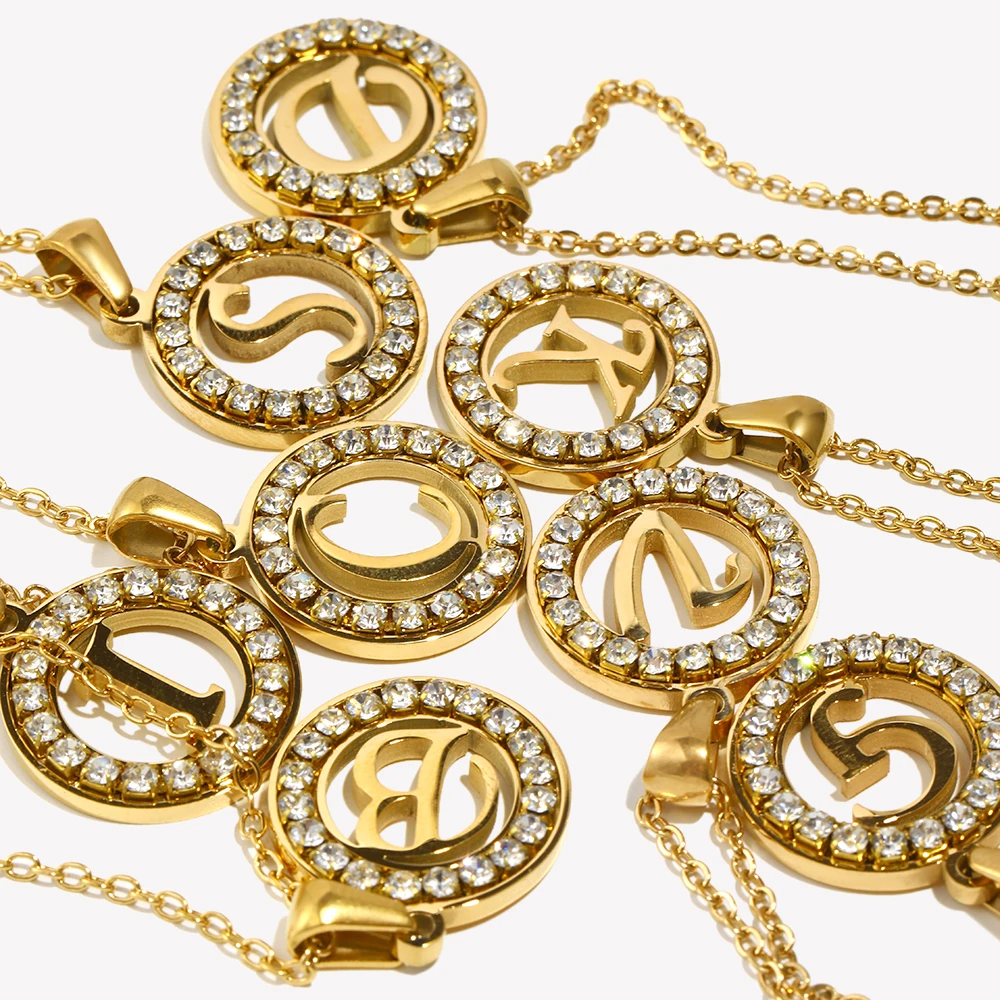 E.B.belle Oyuk Yuvarlak Zirkon - Initial Letter Necklace 18K Gold incelemesi ve fiyatı