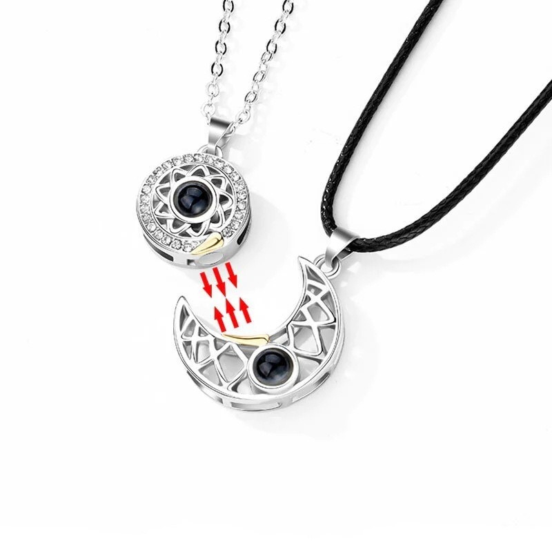1 çift Manyetik Çift Eşleşen K - Magnetic Couple Matching Necklaces incelemesi ve fiyatı