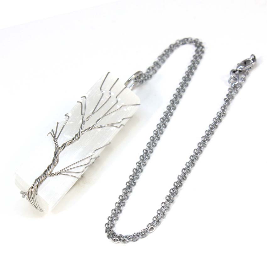 Kadınlar için bakır tel sarılm - Crystal Pendant Necklace Natural Stone incelemesi ve fiyatı