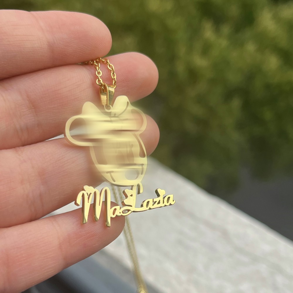 DUOYING özel karakter takı set - Custom Name Necklace Stainless Steel incelemesi ve fiyatı