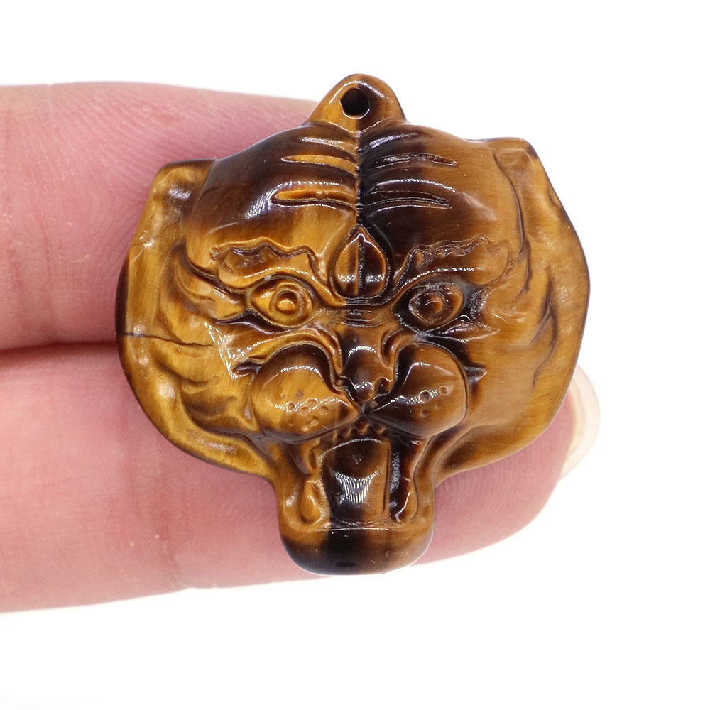 Doğal Taşlar Kaplan Gözü Reiki - Crystal Pendant Necklace Natural Stone incelemesi ve fiyatı