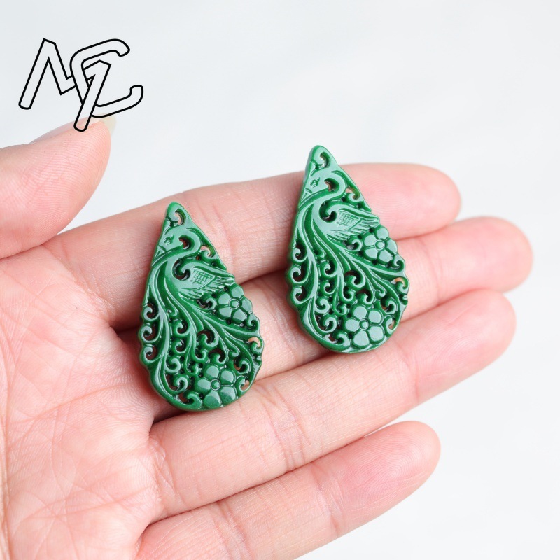 2 adet Doğal Yeşim Kuru Mavi Ç - Earrings incelemesi ve fiyatı