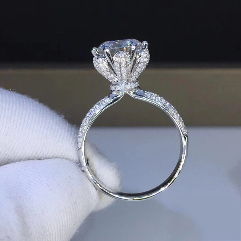 Morganit Yüzük VVS1 Sınıfı Lab - Moissanite Engagement Ring 1 Carat incelemesi ve fiyatı