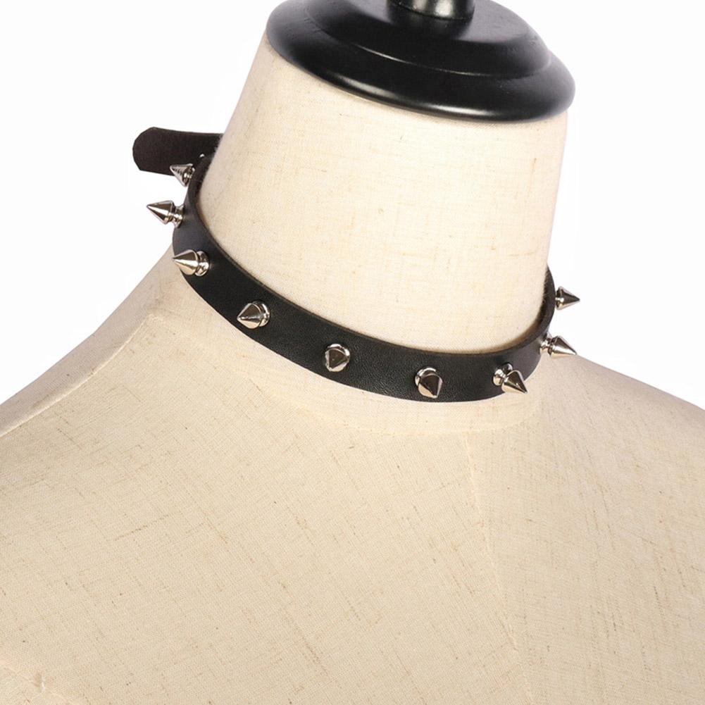 Kadın Erkek İçin Siyah PU Deri - Goth Punk Spike Choker incelemesi ve fiyatı