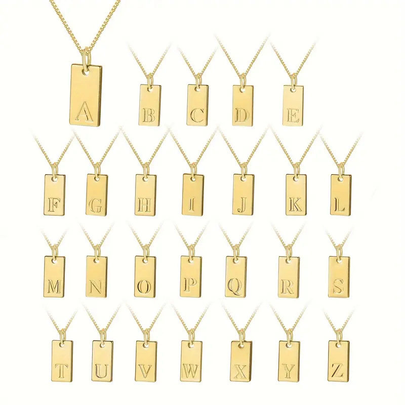 Minik Kare 26 İlk Harfler Etik - Initial Letter Necklace 18K Gold incelemesi ve fiyatı